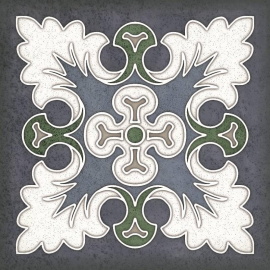 Плитка SMALTO DECOR 1 BLU 15*15