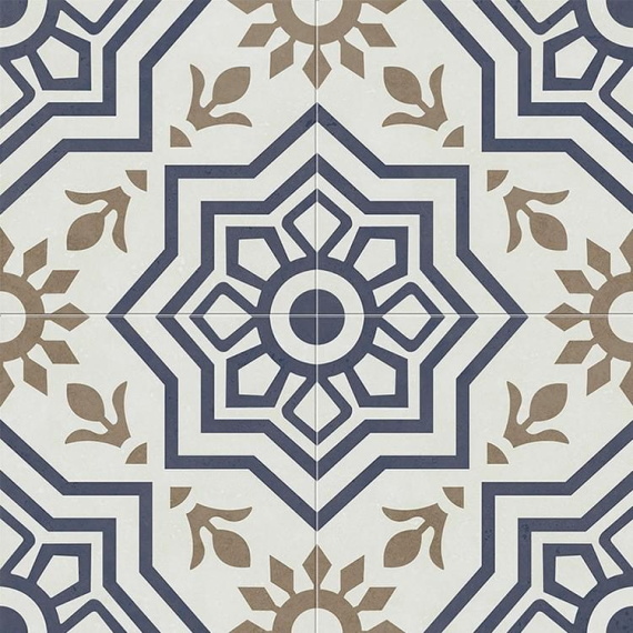 Керамогранит ETILI Seramik BURSA Blue Pre-cut 45x45