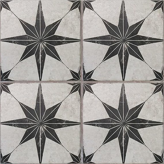 Керамогранит ETILI Seramik SCINTILLA Black Pre-cut 45x45