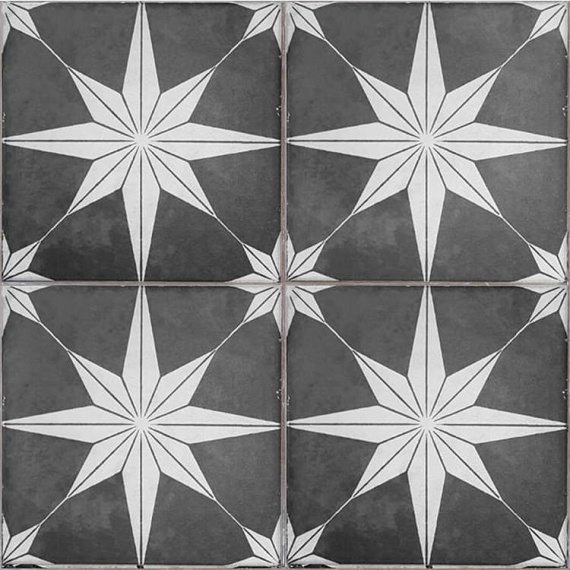 Керамогранит ETILI Seramik SCINTILLA Night Black Pre-cut 45x45