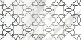 Настенная вставка Royal stone узор белый 29,8x59,8 A16015