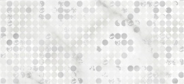 Настенная вставка Glitter белый 20x44 A16566
