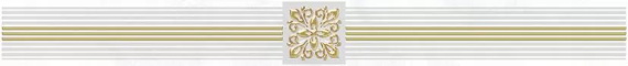 Плитка Laparet Royal Бордюр белый 6,3х60