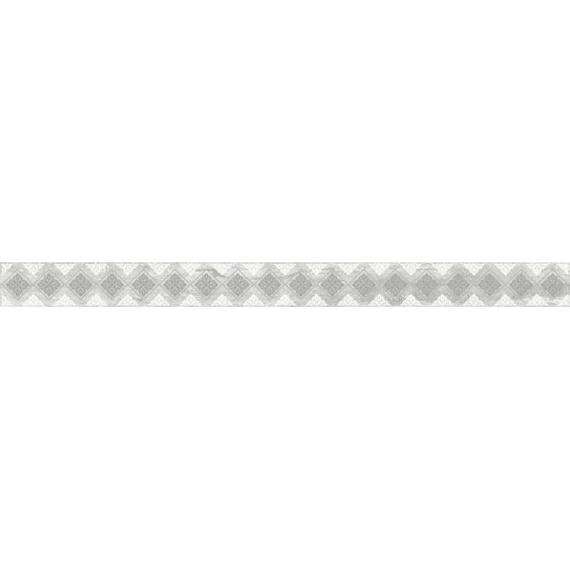 Плитка Laparet Glossy Бордюр серый 4,8х60