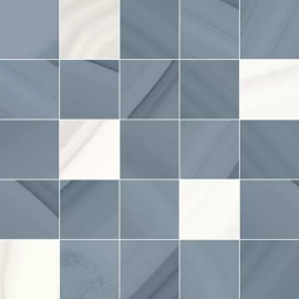 Мозаика Laparet Space Декор мозаичный синий MM34104 25х25