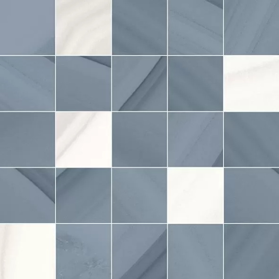 Мозаика Laparet Space Декор мозаичный синий MM34104 25х25