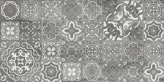 Плитка Laparet Concrete Vimp Декор тёмно-серый 30х60x0,9