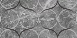 Плитка Laparet Crystal Resonanse Декор серый 30х60x0,9