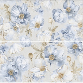 Керамогранит Staro Slim Плитка Elite Bluebell Decor A+B 60x120 Matt 2 шт в комплекте