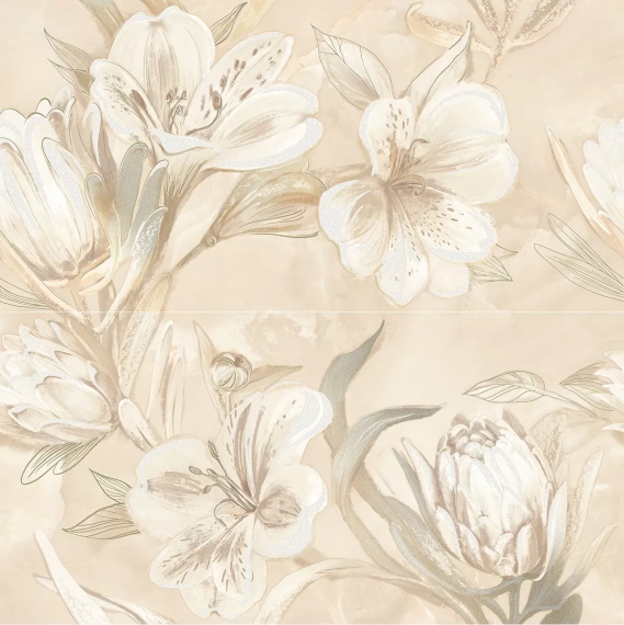 Панно Azori 63x63 OPALE BEIGE FLOWER 589032003