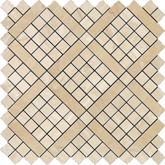 Мозаика Atlas Concorde Italy 9MVA Marvel Travertino Alabastrino Diagonal Mosaic 30.5x30.5