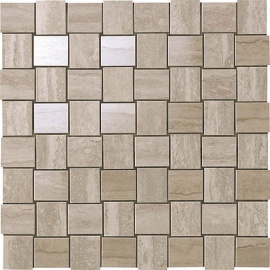Мозаика Atlas Concorde Italy 9MVM Marvel Travertino Silver Net Mosaic 30.5x30.5