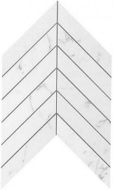 Плитка Atlas Concorde Italy 9SCA Marvel Carrara Pure Chevron Wall 30,5X25