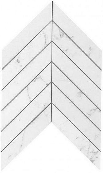 Плитка Atlas Concorde Italy 9SCA Marvel Carrara Pure Chevron Wall 30,5X25