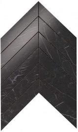 Плитка Atlas Concorde Italy 9SCN Marvel Nero Marquina Chevron Wall 30,5X25