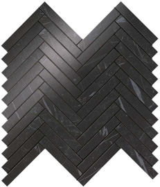 Плитка Atlas Concorde Italy 9SHN Marvel Nero Marquina Herringbone Wall 30,5x30