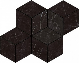 Керамогранит Atlas Concorde Italy AS2K Marvel Nero Marquina Mosaico Esagono Lapp 30x35