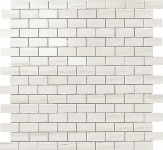 Мозаика Atlas Concorde Italy AS31 Marvel Bianco Dolomite Mosaico Lappato Burattato 29.8x29.8