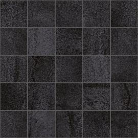 Мозаика Laparet MM34034 Декор Metallica мозаичный чёрный 25х25