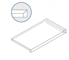 Ступени Italon 620070001256 Millennium Pure угловая правая 33x60