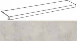 Ступени Italon 620070001268 Millennium Silver фронтальная 33x120