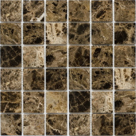 Мозаика Dark Emperador Polished (JMST055) 30.5X30.5 С0003479