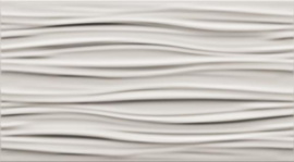 Плитка 600010001987 3D WHITE WALL Curvy White 30,5x56