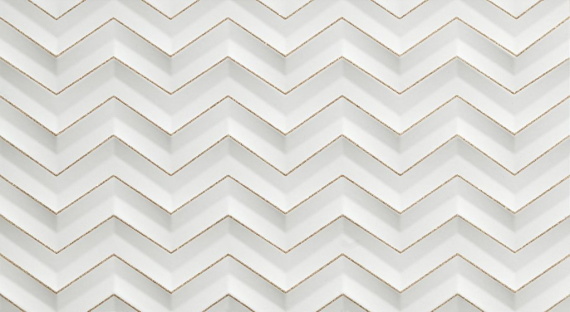 Плитка 600080000407 3D White Chevron Glitter Matt/3Д Вайт Шеврон Глиттер Матт 30.5x56