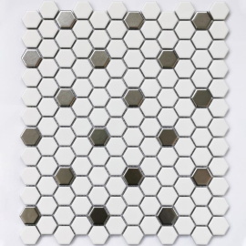 Мозаика Babylon Silver matt 26x30