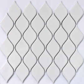 Мозаика Melany White glossy 26.4x28