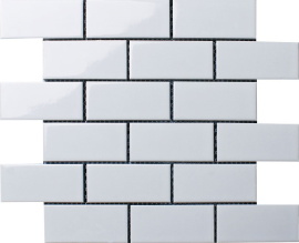 Мозаика Brick White Glossy (A1001G) 29.1x29.5 С0002900