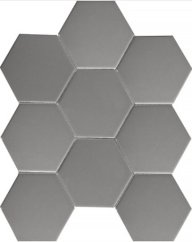 Мозаика FQ21016 Hexagon big Grey Matt 25.6х29.5 С0003710