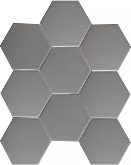 Мозаика FQ21016 Hexagon big Grey Matt 25.6х29.5 С0003710