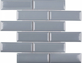 Мозаика KM41843 Metro Bluish-Grey Glossy 4.5х14.5 28.7х29.5х6.5 С0003970