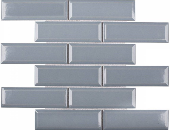 Мозаика KM41843 Metro Bluish-Grey Glossy 4.5х14.5 28.7х29.5х6.5 С0003970
