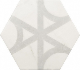 Керамогранит Equipe 23103 Carrara Hexagon Flow 17,5х20