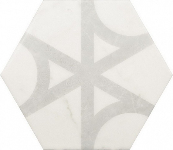 Керамогранит Equipe 23103 Carrara Hexagon Flow 17,5х20