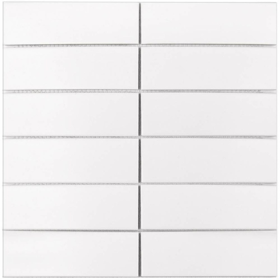 Мозаика V-VW56000 White Matt 4.7x14.7 30х30x6 С0004010