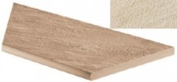 Керамогранит 620090000840 Cliff Bianco Round Angolo Sx 30x60