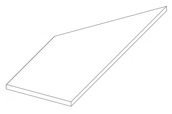Керамогранит 620090000784 Drift White Lineare Angolo Sx 30x60