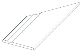 Керамогранит 620090000804 Drift Grey Bordo Piscina Angolo Sx 30x60