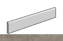 Керамогранит 610130004526 Drift Light Grey Battiscopa/Дрифт Лайт Грей 7.2x80