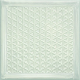 Плитка 4-107-5 GLASS WHITE BRICK 20,1x20,1