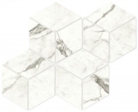 Мозаика Atlas Concorde Italy A42X Marvel Statuario Supremo Mosaico Esagono Lapp 30x35
