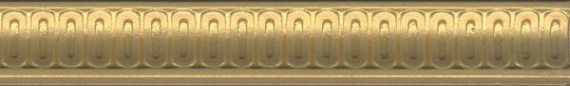 Плитка BOA005 Бордюр Борромео золото 25*4
