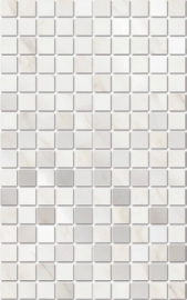Плитка MM6359 Декор Гран Пале белый мозаичный 25х40