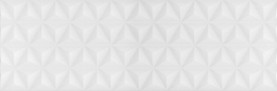 Плитка 12119R Диагональ белый структура обрезной 25x75