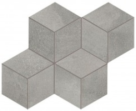 Мозаика Atlas Concorde Italy A0UO Blaze Aluminium Mosaico Esagono Matt 30x35