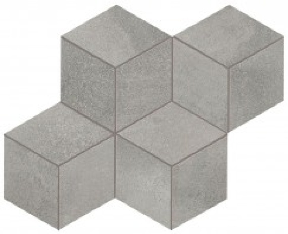 Мозаика Atlas Concorde Italy A0UO Blaze Aluminium Mosaico Esagono Matt 30x35