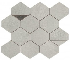 Мозаика Atlas Concorde Italy 9BNA Blaze Aluminium Mosaico Nest 29.4x25.8